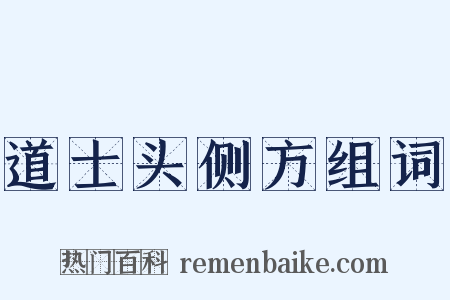 道士头侧方组词是什么意思的图片